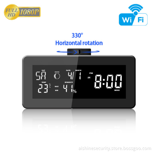 Super hot hidden camera with FM radio function rotatable len wifi nanny camera